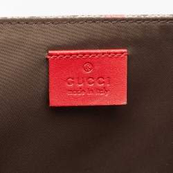 Pre Owned Gucci Beige GG Supreme Strawberry Canvas Diaper Bag