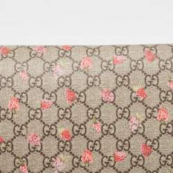 Pre Owned Gucci Beige GG Supreme Strawberry Canvas Diaper Bag