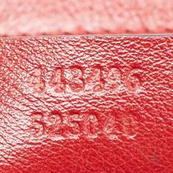 Gucci Black/Red Diagonal Quilt Leather Medium GG Marmont Torchon Shoulder Bag