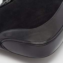 Pre Owned Gucci Black Suede and Leather Jackie O Hobo
