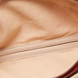 Gucci Red Matelassé Leather Mini GG Marmont Chain Crossbody Bag