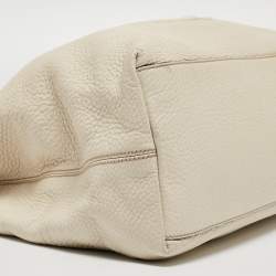 Pre Owned Gucci Off-White Leather Medium Chain Soho Shoulder Bag