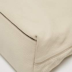 Pre Owned Gucci Off-White Leather Medium Chain Soho Shoulder Bag