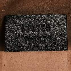 Pre Owned Gucci Black Matelassé Leather Mini GG Marmont Camera Bag