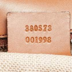 Pre Owned Gucci Brown Ombre Leather Medium Lady Web Shoulder Bag