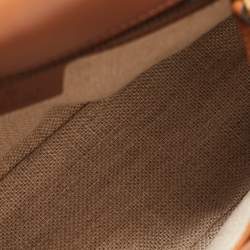 Pre Owned Gucci Brown Ombre Leather Medium Lady Web Shoulder Bag