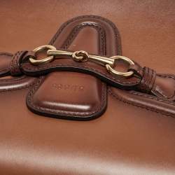 Pre Owned Gucci Brown Ombre Leather Medium Lady Web Shoulder Bag