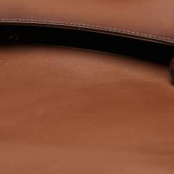 Pre Owned Gucci Brown Ombre Leather Medium Lady Web Shoulder Bag