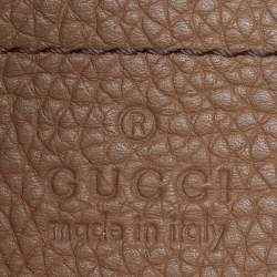 Gucci Beige Leather Medium Chain Soho Shoulder Bag