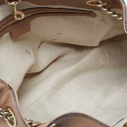 Gucci Beige Leather Medium Chain Soho Shoulder Bag