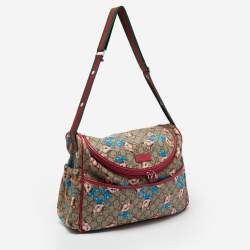 Gucci Beige/Ebony Fawn Print GG Canvas Original Baby Changing Bag