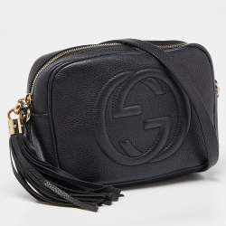 Pre Owned Gucci Black Leather Small Soho Disco Crossbody Bag