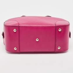 Gucci Fuchsia Diamante Leather Dome Satchel