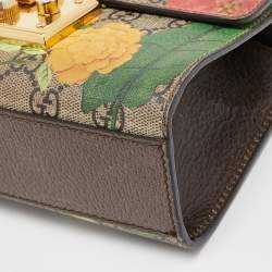 Pre Owned Gucci Multicolor Tian GG Supreme Canvas Small Padlock Shoulder Bag