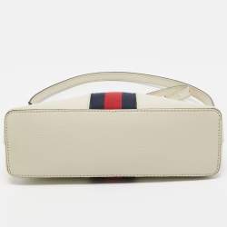 Gucci Off White Leather Small Ophidia Shoulder Bag
