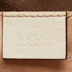 Gucci Off White Leather Small Ophidia Shoulder Bag