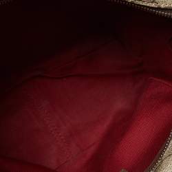 Pre Owned Gucci Brown/Beige GG Supreme Canvas and Leather Square Messenger Bag