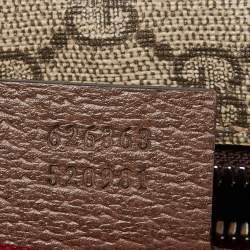 Pre Owned Gucci Brown/Beige GG Supreme Canvas and Leather Square Messenger Bag
