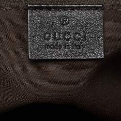 Pre Owned Gucci Beige/Black GG Canvas and Leather Medium New Ladies Web Tote  