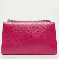 Pre Owned Gucci Pink Leather Small Dionysus Crystals Shoulder Bag