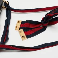 Pre Owned Gucci Black Leather Small Sylvie Shoulder Bag