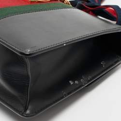 Pre Owned Gucci Black Leather Small Sylvie Shoulder Bag