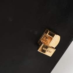 Pre Owned Gucci Black Leather Small Sylvie Shoulder Bag