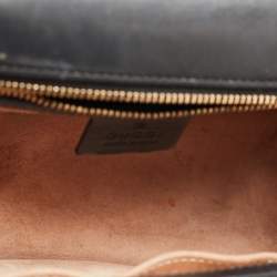 Pre Owned Gucci Black Leather Small Sylvie Shoulder Bag