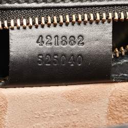 Pre Owned Gucci Black Leather Small Sylvie Shoulder Bag