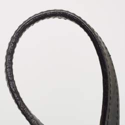 Pre Owned Gucci Green/Black Python and Leather Interlocking G Charm Bag