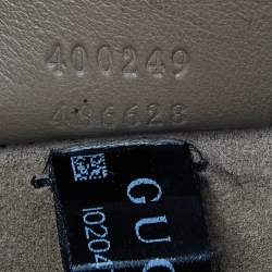Pre Owned Gucci Blue/Beige GG Supreme Canvas and Suede Small Embroidered Dionysus Shoulder Bag