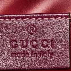 Gucci Purple Matelassé Velvet Small GG Marmont Shoulder Bag