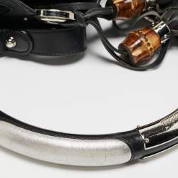 Pre Owned Gucci Black GG Canvas and Leather Large Babouska Indy Hobo