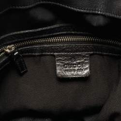 Pre Owned Gucci Black GG Canvas and Leather Large Babouska Indy Hobo