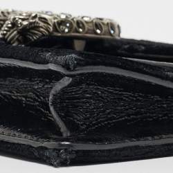 Gucci Black GG Velvet and Leather Super Mini Dionysus Shoulder Bag