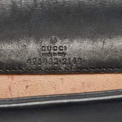 Gucci Black GG Velvet and Leather Super Mini Dionysus Shoulder Bag