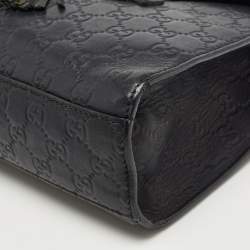 Gucci Black Guccisima Leather Medium Emily Shoulder Bag