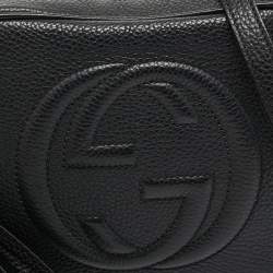 Gucci Black Leather Small Soho Disco Shoulder Bag