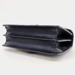 Pre Owned Gucci Ophidia PVC Navy Blue Top Handle Bag