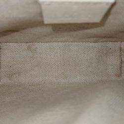Gucci Beige/Ivory GG Canvas and Leather Horsebit 1955 Mini Bag