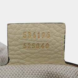 Gucci Cream Leather Soho Chain Tote Bag 