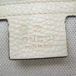 Gucci Cream Leather Soho Chain Tote Bag 