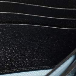 Gucci Black Leather Bees Padlock Continental Wallet On Chain