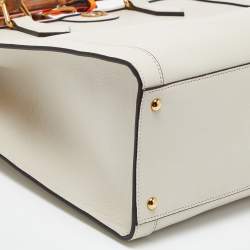 مملوكة مسبقًا حقيبة يد توتس غوتشي ديانا جلد أوف وايت متوسطة