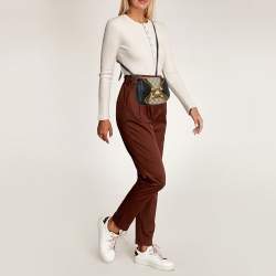 Pre Owned Gucci Tri Color GG Supreme Canvas and Leather Osiride Small Shoulder Bag