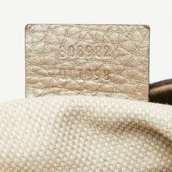 Gucci Gold Leather Medium Soho Chain Tote