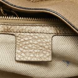Gucci Gold Leather Medium Soho Chain Tote