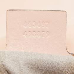 Pre Owned Gucci Pink Leather GG Small Marmont Matelassé Shoulder Bag