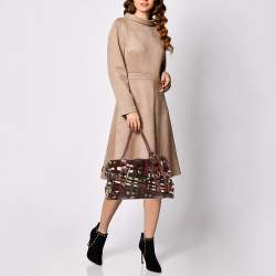 مملوكة مسبقًا حقيبة بوسطن غوتشي الذكرى الخامس ة والثمانون جلد غوتشيسيما أحمر متوسطة