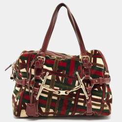 مملوكة مسبقًا حقيبة بوسطن غوتشي الذكرى الخامسة والثمانون جلد غوتشيسيما أحمر متوسطة